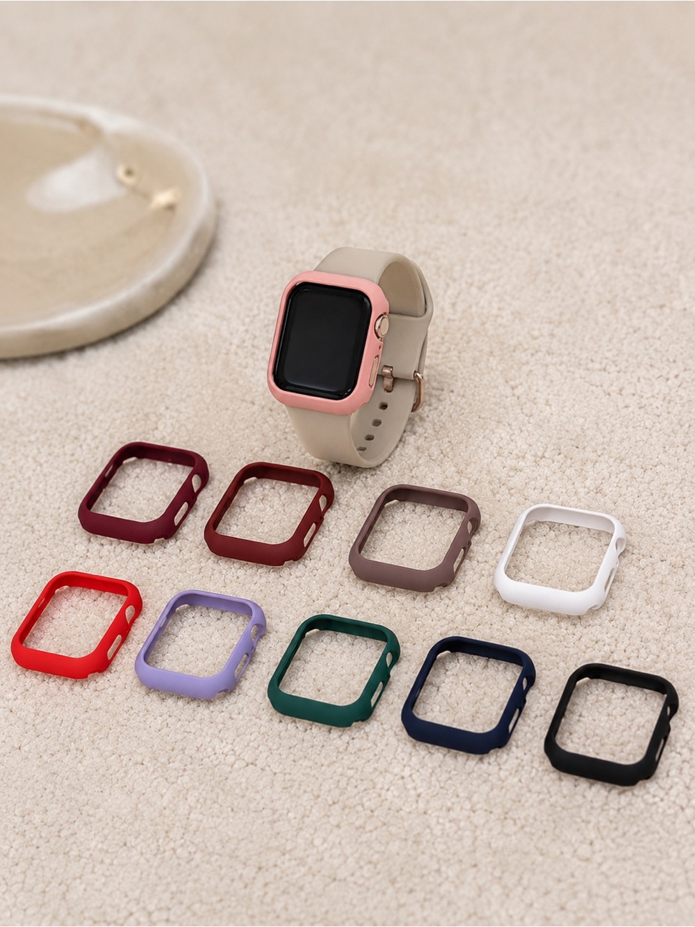 🔹 Apple Watch Bumper Case Lot – 10 Protective Face Covers | 41mm